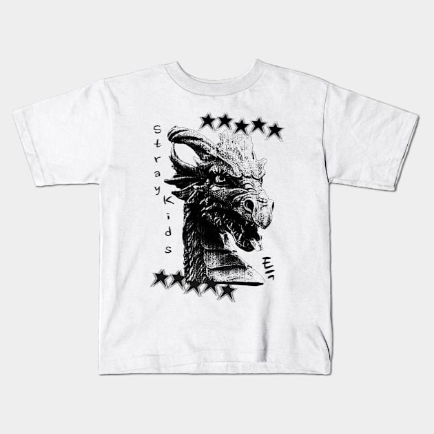 5 Stars! Black Kids T-Shirt by wennstore